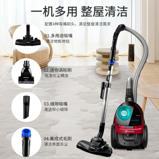 Philips Vacuumer Ménage Haute aspiration FC9735 MÉTÉRIEURS MUTE CAPEUR HIGHT POWER et Épilation de cheveux pour chiens 8632 Small FC9735 [Élément de filtre adaptable standard]]