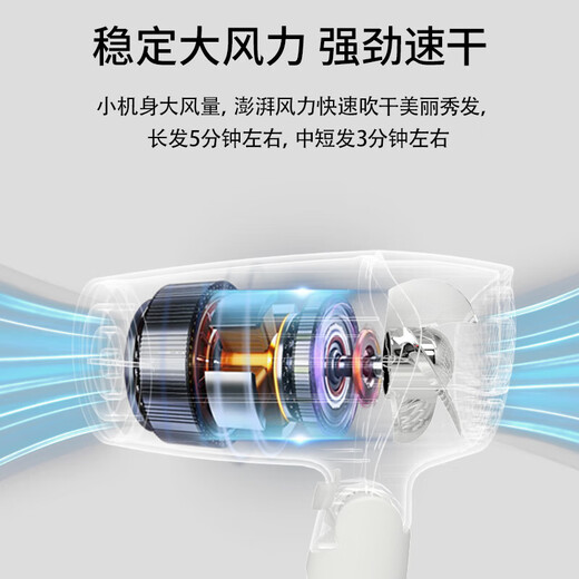 Pentium (POVOS) hair dryer household 1400W high-power quick-drying dormitory student hair dryer foldable hotel-specific PH1602 birthday gift for girlfriend classic model foldable portable PH1602