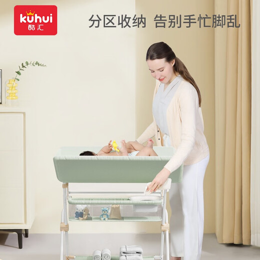Kuhui couches table de soins bébé table de soins de soins change de couches couches couches nouveau-nés table lit multi-fonction multi-fonction pliable style promotionnel couleur aléatoire