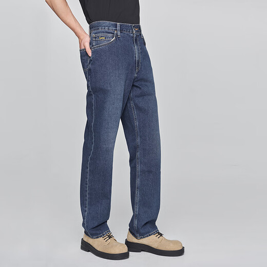 Lee [Ended by Zhang Linghe] The same 25 new product in the mall 753 comfortable mid-waist straight dark blue men's jeans dark blue 32