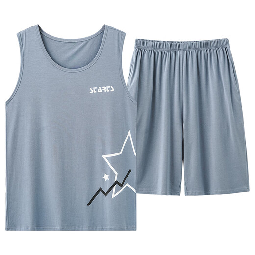 Langsha Pajamas Summer Modal de seda Modal de seda pantalones cortos de chaleco de seda Adolescente de gran tamaño Maneveless Home Clothing 2025 Nuevo F-9207 L Tamaño único
