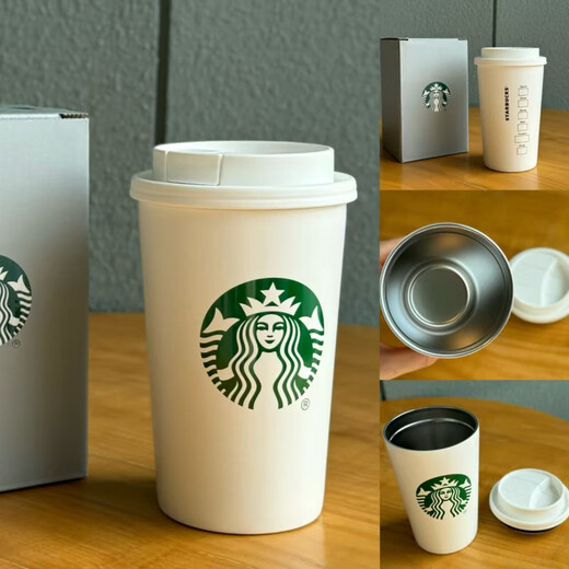 Starbucks Cup Classic Minimalist Style Spotted Glaze Solid Color Retro Ceramic Mark Glass Stainless Steel Insulated Water Cup 500ml Minimalist Style Thermos Stainless Steel Insulated Cup