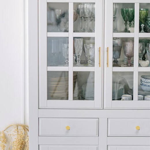 Poignée de porte armoire en laiton XMSJ Poirée de luxe Luxe simple moderne Tiroir d'armoire à trou en laiton Porte solide GBT12210