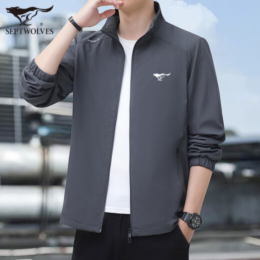 Siete Lobos Septwolves Jacket Pilot Jacket Hombres de 2025 Casco informal y otoñal Versátil Jacket Hands de alta gama Traje de papá joven 2366 Caki XL Regular Peso recomendado 120-140 Jin [Jin equivale a 0.5 kg]