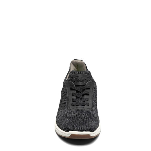 Florsheim Boys' Satellite Knit Stretch Lace Slip-ons Jr. (Toddler/Kids) Sneakers, Black//White Black//White 2.5 Little Kid