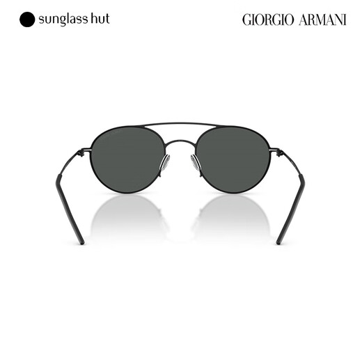 阿玛尼（Emporio Armani）【新品】太阳镜男款墨镜圆形时尚眼镜0AR6169 哑光黑镜框/暗灰色镜片 300187