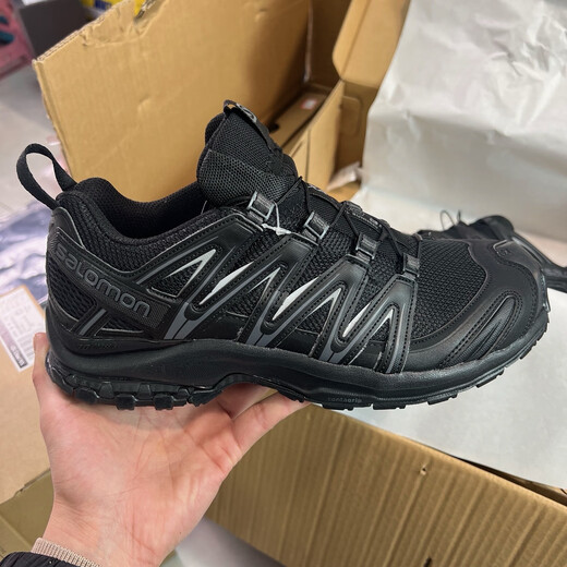 Salomon Putian Purehara Salomon trendy outdoor battlefield gray XA PRO 3D couple mountaineering men's and women's sports running shoes Black Warrior 41