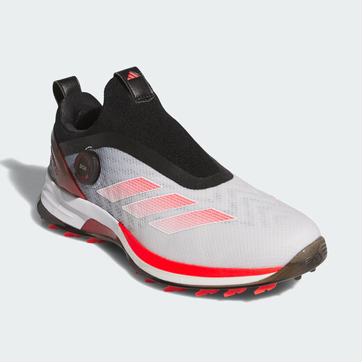 adidas 阿迪达斯高尔夫球鞋男ADIZERO ZG BOA防滑防泼水运动鞋 25年新款 【旋钮款】IH9896 白/红/一号黑 42.5 码