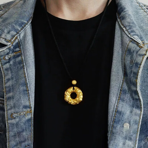 OeinOEIN Pixiu Peace Buckle Pendant Men's Gold Silver-Based Lucky Bead Necklace for Men and Women Birthday Gifts for Girlfriends Pixiu Peace Buckle Pendant Gold and Silver Weight Approximately 2.7g