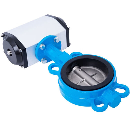 Pneumatisches Schmetterlingsventil pneumatisches Ventil D671X Pneumatische Klemmsturmblutter-Ventilkugel Edelstahlplatte DN40-DN300 DN80 Gummihülle Kugelmühle Platte