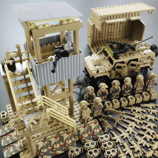 
LEGO compatible building blocks military tank special forces minifigure soldiers warrior armored vehicle assembled children warrior special forces + 99 tank + Hummer + Ji