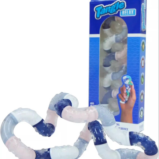Echte Tangle -Therapie Relax -Serie Twist Musik Verbessert den Fokus auf Linderung von ADHS -Spielsachen denken lila