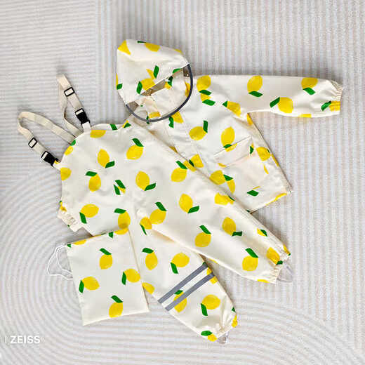 Pickup Cat 2025 split children's raincoat for men and women baby waterproof overalls raincoat for primary school students kindergarten and primary school Cherry L 1 piece