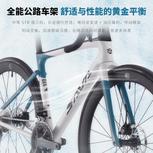 SAVA萨瓦F20二代鹰眼碳纤维公路车24速超轻弯把油碟综合架竞赛自行车 松石绿【R7170电子变速-碳圈】 49XS【160CM-165CM】