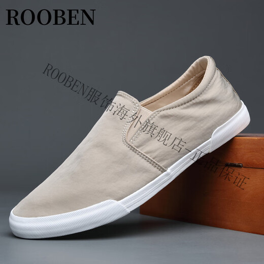 ROOBEN High-De-Luxury Brand Men's Shoes Shoes Shops Summer Summer New Style Breathable Casual, cómodo, zapatos Loafer Shoes Men's All Black 42