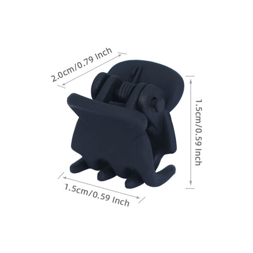 Black Mini 1.0 Small Clip Women's Side Bangs Clip 1.5 Small Hair Clip Children's Broken Hair Hairpin Internet Celebrity Accessories Large Round Head 1.5cm Coffee