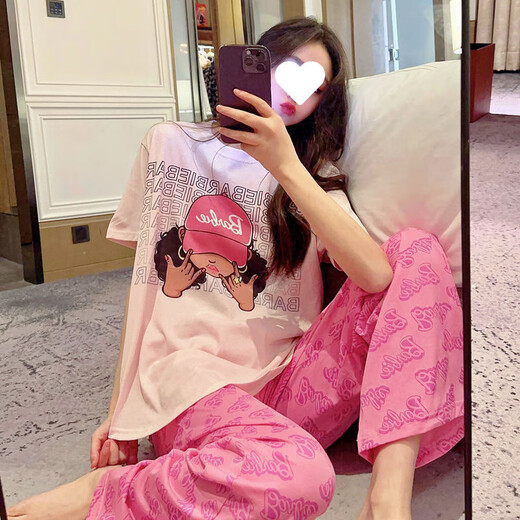 Lexi Beihui Modal Pajamas для женщин с короткими рукавами для женщин для домашней одежды для домашней одежды M902 170 м (80-110JIN [Джин равняется 0,5 кг])