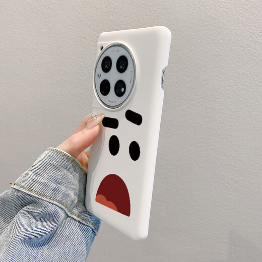 Xinhuiying is suitable for OnePlus ace5Pro mobile phone case 1+13 half-pack hard shell 1 plus 12 cartoon creative ace2 no lens protection case ace3Pro ultra-thin 1+11 no film for boys white half-pack hard shell [surprise expression C983] [Other models contact merchant notes]