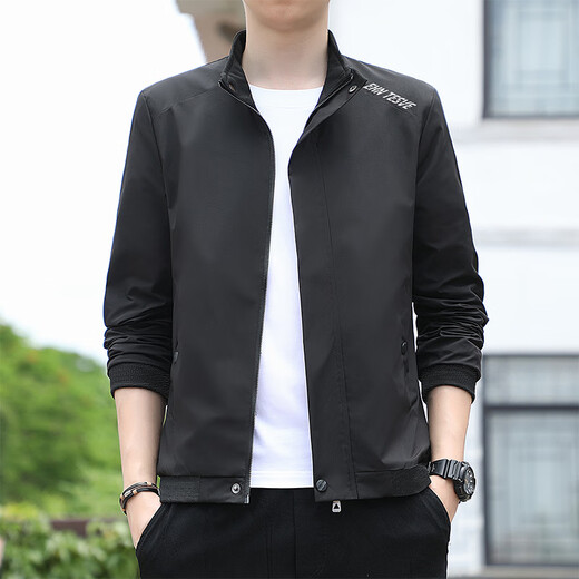 
Official website Spring and Autumn Men's Thin Jacket Men's 2025 New Stand-Link Jacket Fashion and Versatile Casual Style 686 [Hidden Blue] M [Suggested 80-95 Jin [Jin equals about 0.5 kg]]