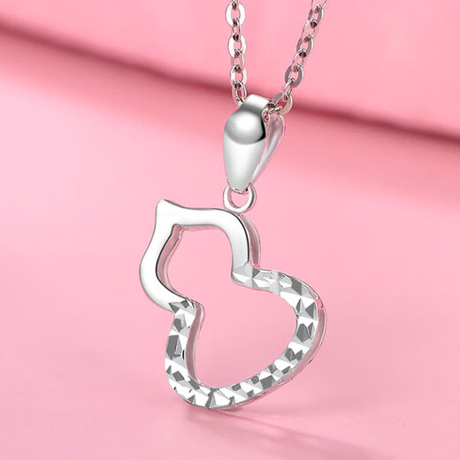 Tico fashionable Fulu gourd platinum necklace women's pt950 platinum pendant as a birthday gift for girlfriend and wife