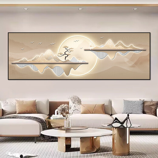 Paisaje occidental Peep Show Modern Light Luxury Sala Decoring Pintura autoadhesiva Pinturas Significado de buenas pinturas para paisajes Hotel dormitorio de dormitorio Pintura de sala de pintura BY4877 210*70 cm con pegamento en la espalda (impermeable de alta definición, pegajosa al desgarrarlo