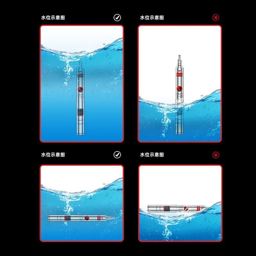 卡莱克深井潜水泵家用井水220V不锈钢高扬程深水泵三相380V抽水机叶轮泵 (4方220V)1105W12叶轮78米扬程