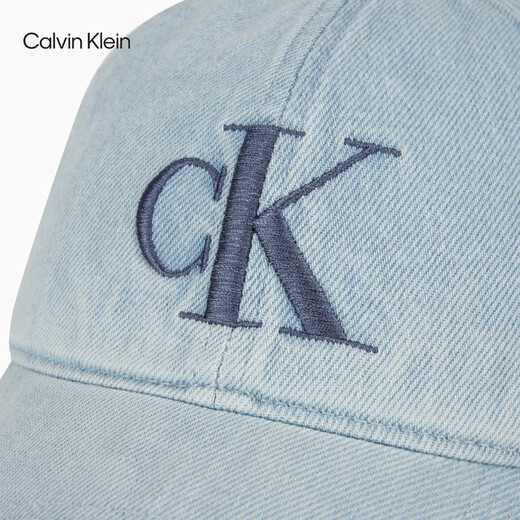 Calvin Kleinjeans [chinesisches Valentinstagsgeschenk] 25 Frühlings- und Sommermänner und Frauen Klassiker CK Stickerei Logo Denim Baseball Cap 4G5017G LHL-Denim Hell Blue One Size Os OS