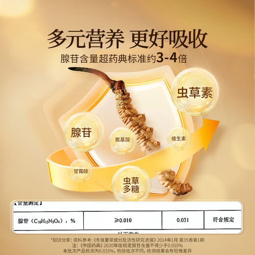 Tongrentang Brand Beijing Tongrentang Cordyceps Sinensis à propos de 5 racines / G10G Cordyceps Boadt haut de gamme Tonics de cadeau haut de gamme pour les personnes