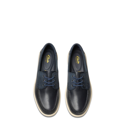 Clarks Bratton Boat men's shoes new cowhide one-legged casual commuter leather shoes