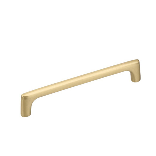 
XMSJ custom manufacturer direct sales brushed gold brass handle double hole wardrobe cabinet door drawer cabinet copper handle copper mh6624-128 hole