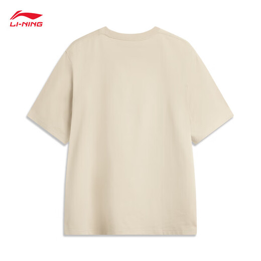 Li Ning Toy Story Joint Series丨T-shirt Men's Ice-sensing Comfortable Moisturizing and Wicking Short-Sleeved Cultural Shirt AHSV687 Coast Gray-3 XL (180)