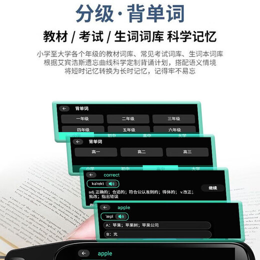 学王状元郎A20pro翻译笔全科学习点读笔英语词典笔学习机小学初高中万能通用早教点读机 学霸版/粉色+同步教材+扫难题答疑+名师视频讲解 128G