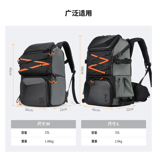Zhuoer 25L Capacity Camera Bag Shoulder Large Capacity Mirrorless Backpack Waterproof Professional Back Protection System Outdoor Mountaineering Men’s and Women’s SLR Camera Bag Classic Gray Post Order Ceremony丨October Spree Shopping New Flagship