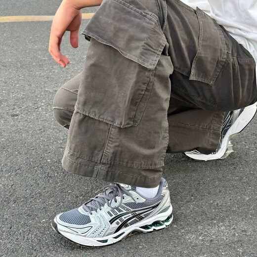 
Asics kayano14 spring and summer silver low top casual running shoes men's shoes retro sports shoes 1203A706-020 silver black 25 44