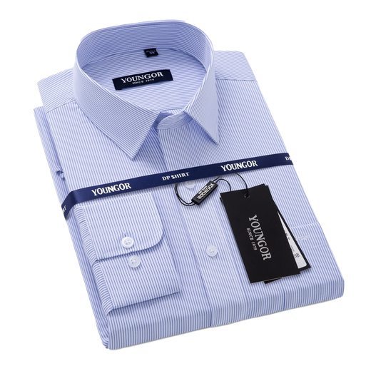 PDG Yageo printemps et d'été New Men's Pure Cotton Long Man à manches longues Haut-Ird Not-Firt Business Business Business Office # DP6636 S 165 / 84A Taille 38 Hauteur 160-16