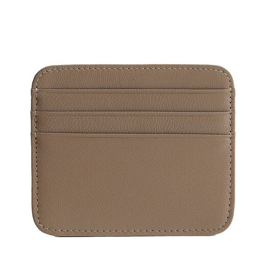 Cattle Raiser Card Bag Women's Thin Wallet Mini Multi-Card Credit Card Case Small Card Bag Simple Women's Rose Purple [First Layer]