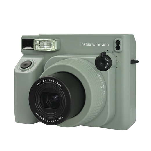 Fujifilm (FUJIFILM) instant instax WIDE 400 wide format one-time imaging camera retro photo paper film camera wide400 student gift WIDE 400 field green official version + 10 pieces of white edge photo paper