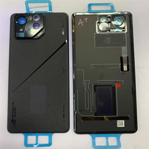 X is suitable for ASUS rog8pro original back cover, battery back cover, glass back cover, mobile phone back cover, back shell, ASUS rog8pro original back cover with frame + mirror casing
