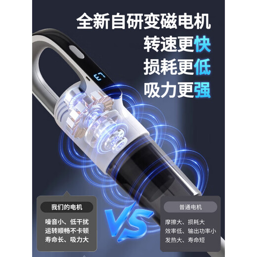 Xiaomi Guoba Vacuum Cleaner Home High Suction Wireless Small Handheld Suction and Mopping High Power Pet Hair Xiaomi White Wireless Long Life丨Single Suction Basic Model+