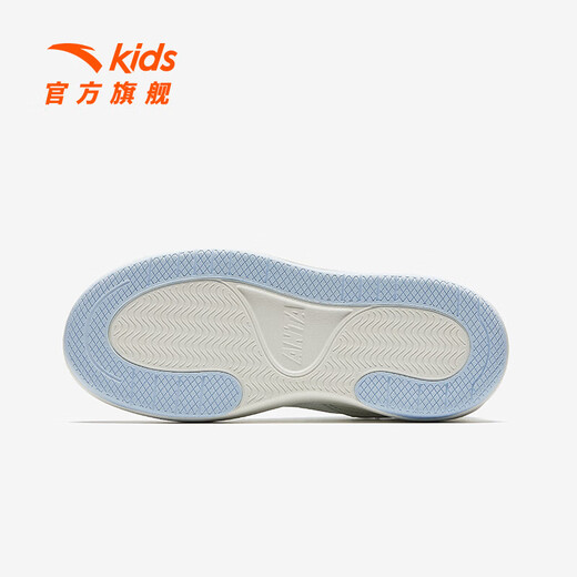 Anta Children's Sneakers Girls 'Chaussures 2025 Été Nouveau produit Souffle Campus Chaussures blanches Chaussures de planche basse IVORY Blanc / Frozen Blue-1 36