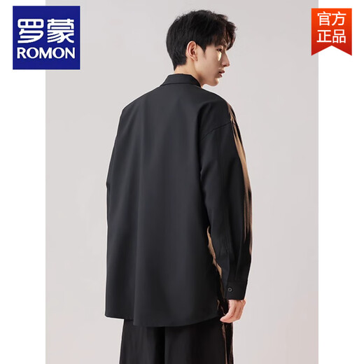 罗蒙（ROMON）国风男士衬衫订婚衣服新中式男装古风白衬衣盘扣上衣刺绣外套 象牙白 XL