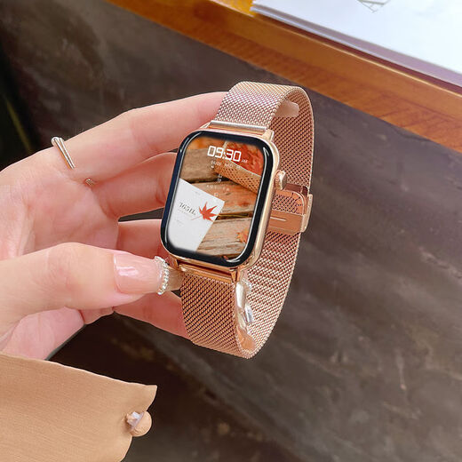 Xiaomi Mi General 9pro Bracelet Smart Watch Men and Women's Sports Exercise Advanced Special Full Function Blood Pressure Heart Rate Gold Pink - Health Monitoring - Offline Payment - Bluetooth