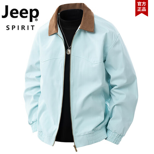 吉普（JEEP）卡其色正肩工装外套男款春秋季美式复古底律短款翻领夹克耐磨上衣 深卡其9906款 XL