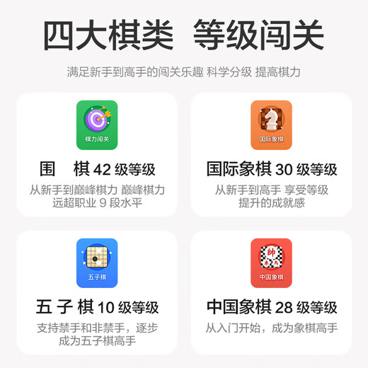 小联猫AI智能下棋机器人 围棋 国际象棋 中国象棋 五子棋四合一 涨棋 陪 下棋机器人[围棋专业版]