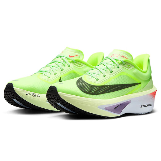 Nike Nike Chaussures de course pour femmes Absorption de choc Zoomx Fly 6 Sports Chaussures FN8455-701 Green fluorescent 37,5