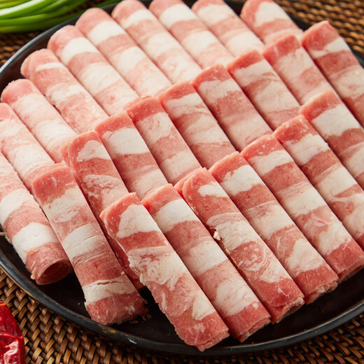 Fresh Luoji Australian Wagyu (grain-fed) imported raw cut fat beef roll 300g Snowflake beef slices high-end hot pot ingredients