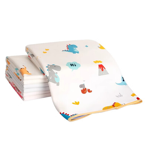 Petite coussin d'urine Aixing Baby Children lavable Afficier imperméable Breat-Taille Baby Bed Feuille de nuit Diaper tante Menstruelle lit 2 paquets [Mignon Dinosaure + Ocean World] -7A 200X230CM