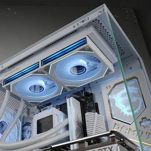 MSI Family Bucket AMD Ryzen 9600X/5060/5070 Game Console Computer Desktop Assembly Computer Host DIY Complete Machine White Sea View Room Assembly Machine Configuration Two 9600X/32G/1T