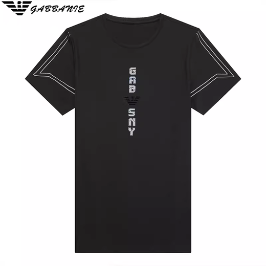 阿玛尼2025夏季新款冰丝薄款短袖t恤圆领修身体恤男 DS-A702白色 S 165建议100-120斤