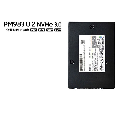 三星（SAMSUNG）PM983固态硬盘960g 1.92T 3.84T M.2企业级SSD服务器U.2接口 PM983 M.2接口 22110 1.92T 960g